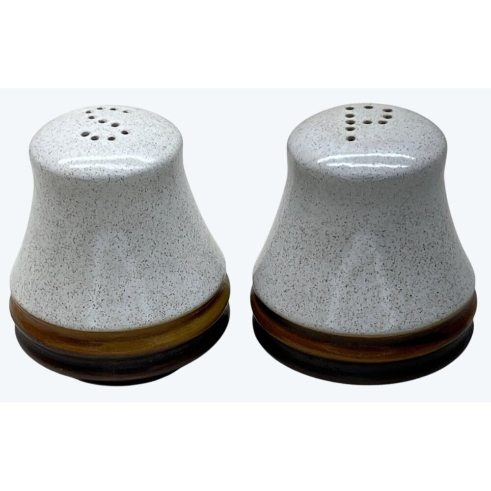 Denby Langley Stoneware Red Rust Potters Wheel Salt & Pepper Shakers